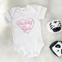 Daddy's Girl Fathers Day Babygrow With Heart, thumbnail 3 of 9