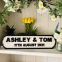 Personalised Civil Ceremony Name Wooden Double Roadsign, thumbnail 3 of 8