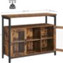 Buffet Table With Adjustable Shelves And Glass Doors, thumbnail 4 of 5