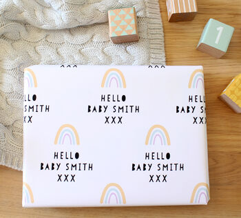 Personalised Rainbow Wrapping Paper, 2 of 2