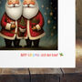 Gay Pride Christmas Card, Two Santa Claus Lgbtq, thumbnail 3 of 3