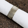 Brass Knurled Napkin Ring Holders, thumbnail 3 of 6