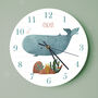 Blue Whale Seascape Clock, thumbnail 1 of 4