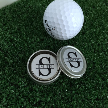 Personalised Name And Initial Golf Ball Marker, 4 of 4