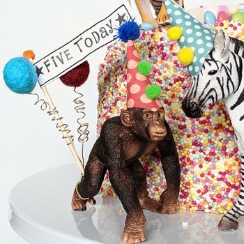 Personalised Party Animal Safari Cake Toppers, 3 of 6