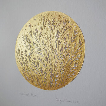 'Harvest Moon' Handmade Papercut Artwork, 3 of 5