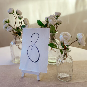 Handmade Cotton Rag Paper Torn Edges For Table Numbers, 4 of 10
