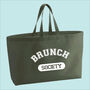 Brunch Society Premium Canvas Oversized Tote Bag, thumbnail 9 of 10