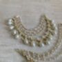 Gold Plated Pearl Indian Ear Chains, thumbnail 2 of 5