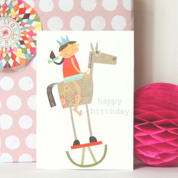 Rocking Horse Birthday Card, 4 of 4