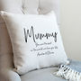 Personalised Message Cushion For Mum, thumbnail 1 of 5