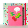 Christmas Holly Berries Card, thumbnail 5 of 5