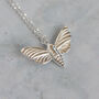 Hawk Moth Silver Necklace, thumbnail 1 of 7