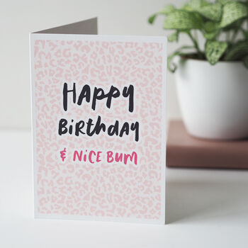 Happy Birthday And Nice Bum Birthday Card For Her, 3 of 3
