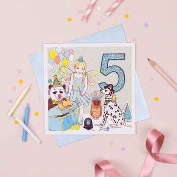 'Five' Birthday Card, 4 of 4