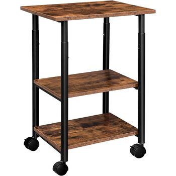 Mobile Stand With Storage Side Table On Wheels, 5 of 8