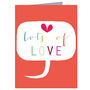 Mini Bubble Lots Of Love Card, thumbnail 2 of 5