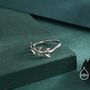 Sterling Silver Olive Branch Leaf Ring, thumbnail 3 of 12