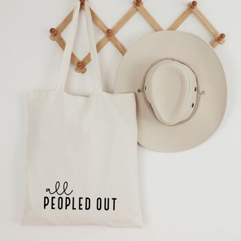 All Peopled Out Tote Bag, 2 of 2