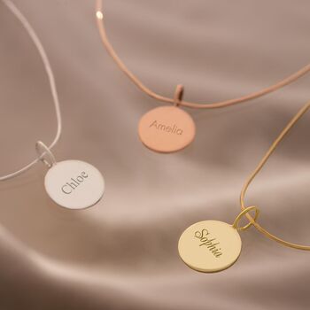 Sia Sterling Silver Snake Chain Personalised Necklace, 2 of 12