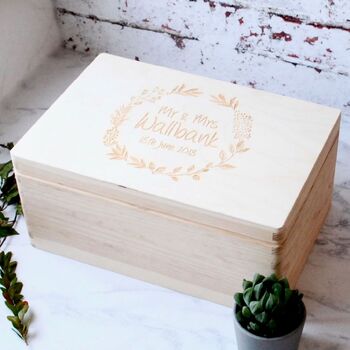 Personalised Couples Memory Box, 2 of 4