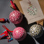 Trio Of Baubles In Swedish Design Filled With A Choice Of Swedish Chocolates, Swedish Candy Or Chocolate Truffles, Glögg + Carola + Kalle, thumbnail 9 of 9