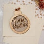 'Merry Christmas' Bauble Make Your Own Card Craft Kit, thumbnail 1 of 2