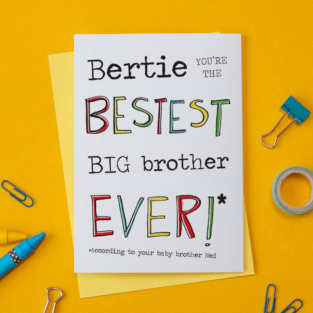 Big Brother Or Big Sister Card, 1 of 3