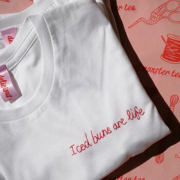 Personalised Hand Embroidered Unisex T Shirt, 3 of 12