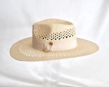 Lawn Straw Fedora Hat, 2 of 3