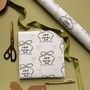 Personalised 'Tied The Knot' Wedding Wrapping Paper, thumbnail 6 of 11