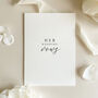 Luxury 'Her Vows' Wedding Vows Card, thumbnail 8 of 11