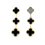 Three Clover Earrings In Rainbow Of Colours, thumbnail 12 of 12