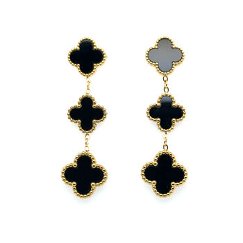 Three Clover Earrings In Rainbow Of Colours, 12 of 12