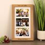 Personalised Solid Oak Triple Mount Photo Frame, thumbnail 1 of 5