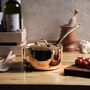 Handmade Solid Copper Saucepan With Lid, thumbnail 4 of 5