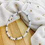 Adjustable White Crystal Beads Elegant Daily Bracelet, thumbnail 6 of 8