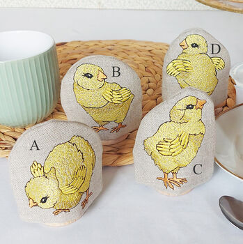 Embroidered Little Chick Egg Cosy, 7 of 7