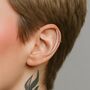 Simple Silver Tusk Ear Cuff Earrings, thumbnail 2 of 7