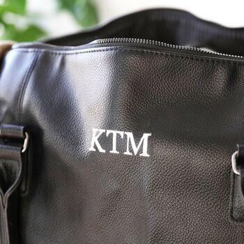 Personalised Secret Message Weekend Holdall, 6 of 10