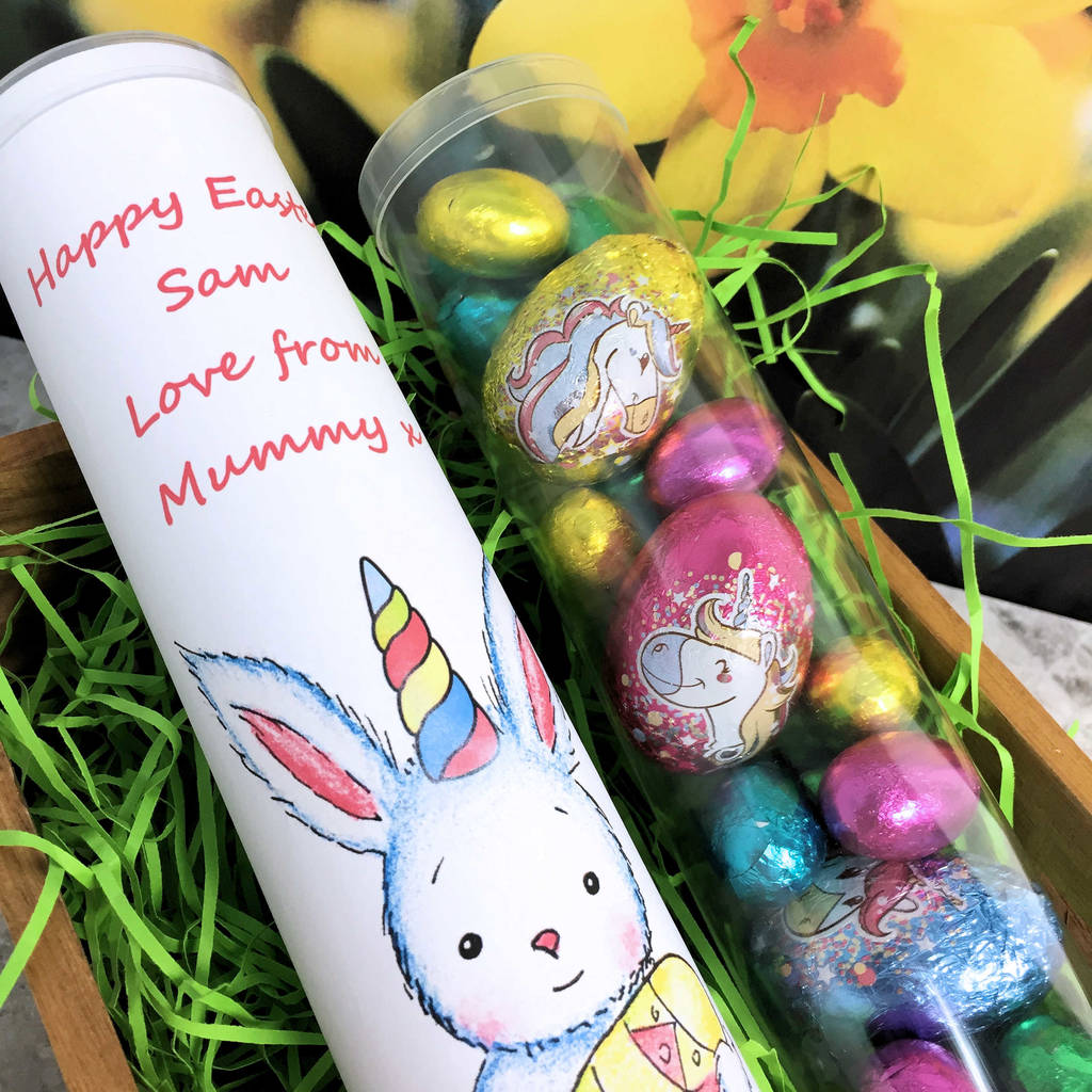 Personalised Unicorn Easter Egg Chocolate Gift By Cocoapod Chocolates