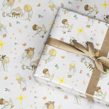 Christmas Wrapping Paper Nativity Scene, 2 of 4