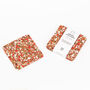 Red Speckled Square Cork Coasters Set Of Four, thumbnail 3 of 6