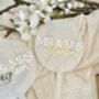 Personalised Glossy And Pearl Wedding Cake Topper, thumbnail 5 of 5