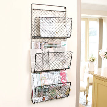 Home Office Wire Wall Magazine Rack, 7 of 7