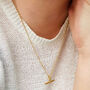 Sterling Silver Or Gold Plated T Bar Necklace, thumbnail 2 of 7
