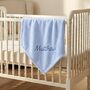 Personalised Blue Honeycomb Baby Blanket, thumbnail 5 of 12