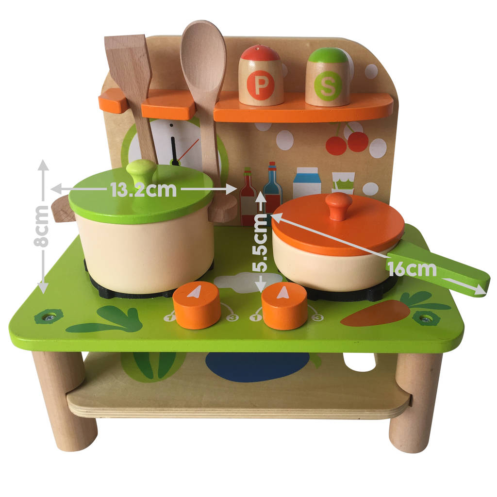 wooden cooking toy