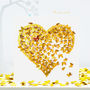 Gold Butterfly Heart Butterflies Card, Not 3D, thumbnail 1 of 12