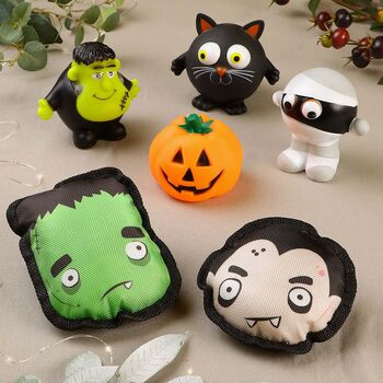 Set Of Six Halloween Pet Squeaky Toys, 2 of 8